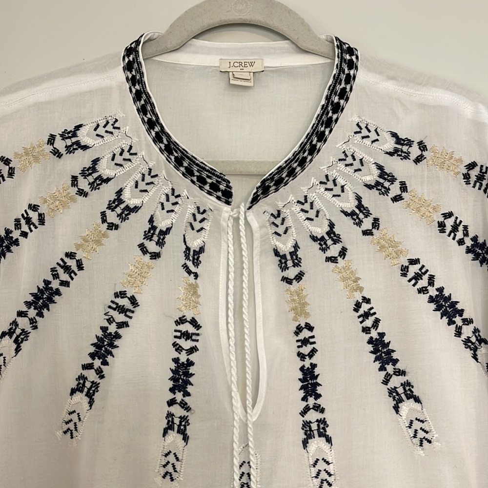 J. CREW embroidered tunic - Picture 2 of 5